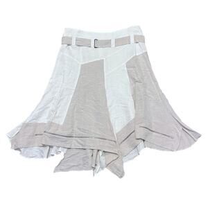 Ivan Grundahl Copenhagen Lagenlook Euro Asymmetrical Linen Blend Skirt